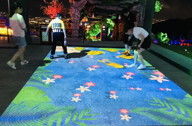 主題樂園趣味互動投影