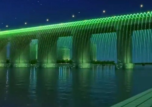 橋梁水幕燈光秀