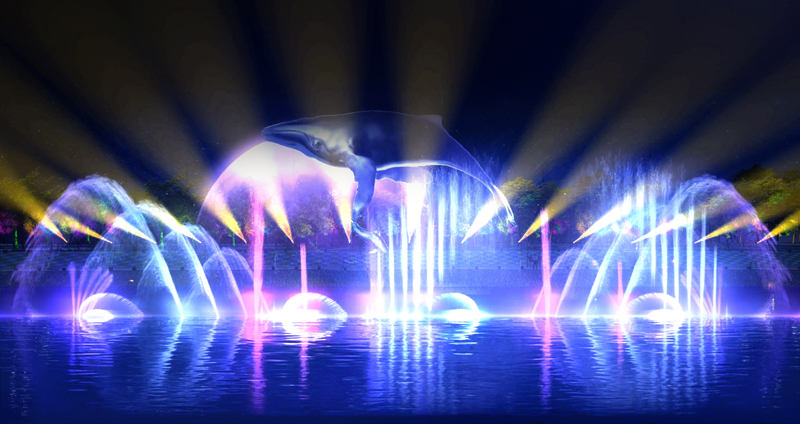 泰國華欣中華城水舞秀